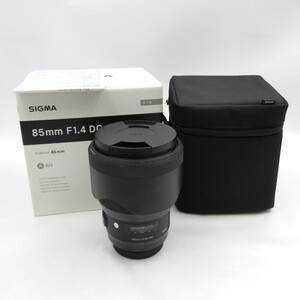 1円〜 SIGMA シグマ 85mm F1.4 DG For Canon ズームレンズ ポーチ・箱付 動作未確認 y314-3355822【Y商品】