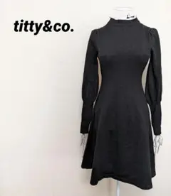 titty&co. ティティ&コー ニット ワンピース ブラック