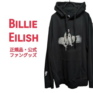 公式正規品！Billie Eilish フーディー 黒 プルオーバー スウェット パーカー 長袖ビリー・アイリッシュブラック HOODIE