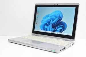 1円スタート ノートパソコン 2in1PC Windows11 WPS office搭載 Panasonic レッツノート CF-RZ6 第7世代 Core i5 SSD256GB メモリ8GB WWAN