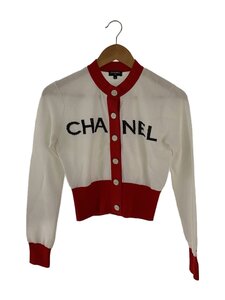 CHANEL◆カーディガン(薄手)/34/コットン/RED/P61534K46819