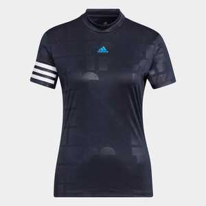 新品♪adidasGOLF(アディダスゴルフ)♪デボス加工 モックネックシャツ/ レディース♪♪