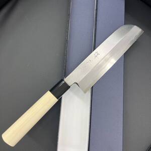 ★送料込★新品★堺正孝別打白鋼はがね鍛造鎌型薄刃包丁180mm6寸PC柄右片刃和包丁 