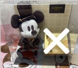 2022年　ディズニーストア　ゴディバ　ミッキーぬいぐるみ　GODIVA shopdisney ぬいぐるみのみ　新品（チョコレート無し！）