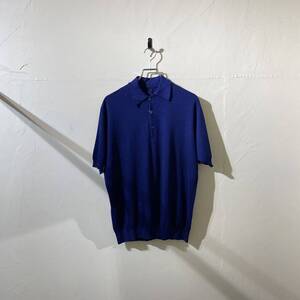 vintage euro banlon plain polo shirt ヨーロッパ古着 イタリア製 ビンテージ ポロシャツ バンロンシャツ 無地 半袖 60s 70s