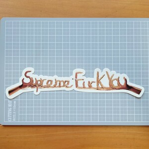 シュプリーム ステッカー FUCK YOU 18AW 正規品 送料無料!! 匿名配送 追跡可能 SUPREME Supreme supreme