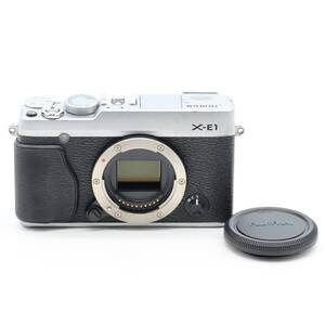 #b1592【外観美品】 FUJIFILM フジフイルム X-E1 ボディ シルバー 