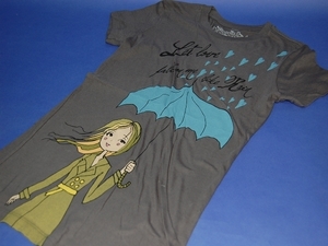 送料無料！Ladysインポート ビンテージTee 「rain」 Ｓ