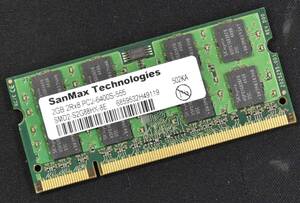 2GB PC2-6400S DDR2-800 S.O.DIMM 200pin SanMax SK-Hynix (動作確認済 memtest86+) (管:SB0306