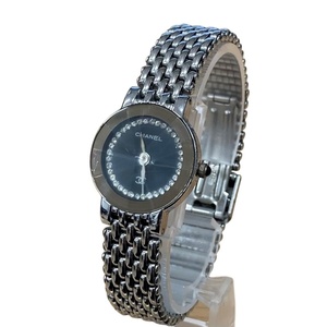 CHANEL シャネル レディース腕時計 PARIS ACIER FR.54243 QZ 電池交換済 カットガラス 【中古】 12405K256