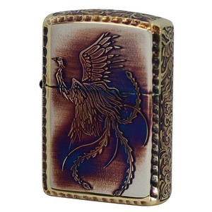 Zippo ジッポライター アーマー 鳳凰 フェニックス アラベスク ARMOR 5面デザイン コーナーリューター ゴールドタンク