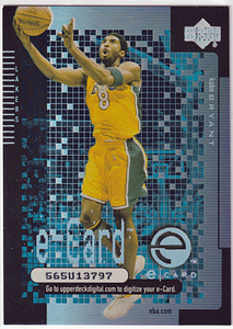 2000-01 UPPER DECK e-card1 #EC1 A KOBE BRYANT ②