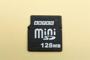 128MB miniSDカード　ADTEC