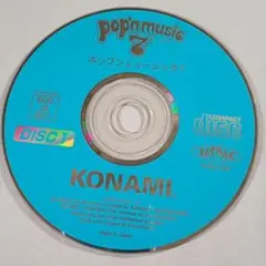 □コナミ大型筐体用ディスクのみ　ポップンミュージック7　DISK1　KONAMI