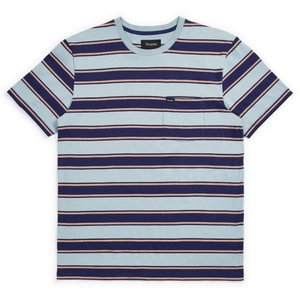 Brixton Hilt Pocket T-Shirt Blue Stone S Tシャツ