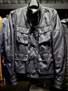 ★Belstaff/ベルスタッフ プレストン ナイロンライダースジャケット S ブラック メンズ イタリア製