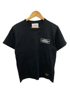 NEIGHBORHOOD◆ロゴプリントTシャツ/S/コットン/BLK