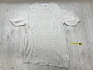 green label relaxing グリーンレーベル ユナイテッドアローズ レディース 半袖 ニットセーター L グレージュ