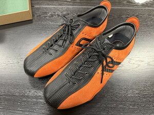 試着のみ★NEGRONI IDEA CORSA T.ORANGE SUEDE 25.5cm★オレンジｘカーボン ネグローニ イデア ドライビングシューズ 15987 EU41 UK7D|7.5