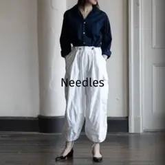 Needlesニードルス　H.D. Pant ヒザデルパンツオフホワイトS 1