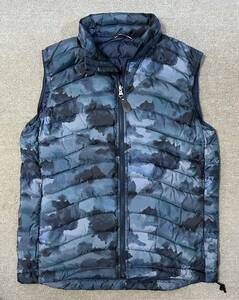 AIGLE エーグル ブルーカモエアダウンベスト Size M