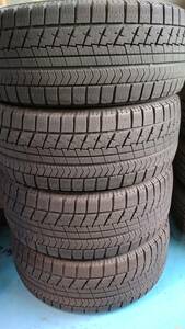 【即落札設定】225/55R16 BLIZZAK VRX スタッドレス 中古 4本 2015年製 225/55/16 ブリザック ブリヂストン