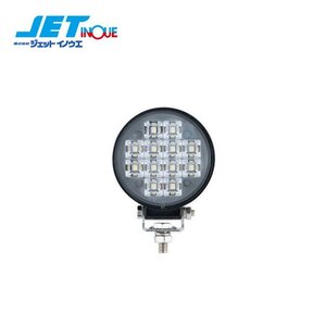 ジェットイノウエ LEDワークランプ 丸型 12W 3インチ WL-38 12V/24V 共用 1個入り