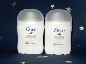 ♪♪無香料 Dove unscented スティックタイプ 48h 20ｇ 2本♪♪