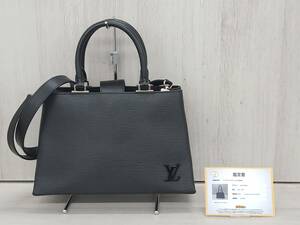 鑑定書付 LOUIS VUITTON エピ FL1108 M51334クレベールPM ノワール ハンドバッグ