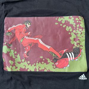 【Mサイズ】即決！adidas MANGA FEVER アディダス 2002年日韓W杯記念マンガフィーバーTシャツ(ブラック) 美中古品 限定 入手困難