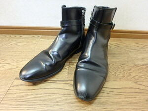 s110kt　中古　ZARA　ザラ　ブーツ　サイズ41　黒　5038|002|040　ブラック　ファスナー