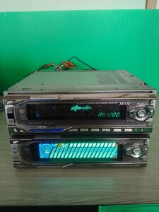 当時物!!　ケンウッド MD/CDプレイヤー M929(動作確認済み♪)+D929(ジャンク品) イコライザー