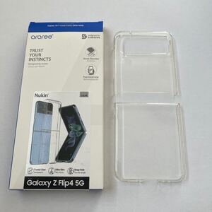 603p2219☆ ARAREE galaxy z flip4 ケース クリア NUKIN Clear 透明 カバー [ サムスン公式認証品 薄型 軽量 耐衝撃