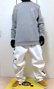 686 Waterproof Track Pant MENS 白 Lサイズ White L9WCST06-WHT イージーパンツ ソフトパンツsix eight six