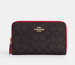 日本未発売　COACH Medium Id Zip Wallet In Signature Canvas　CW781　LAから本物をお届け！