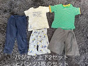 ampersand アンパサンド　ユニクロ　パジャマ　セット　110 キッズ　子供　UNIQLO ハーフパンツ　ルームウェア