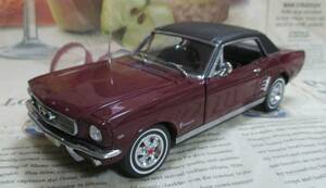 ★絶版★ダンバリーミント*1/24*1966 Ford Mustang Hardtop Coupe バーガンディ/ブラック