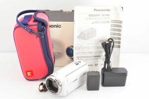 美品★Panasonic パナソニック HC-V360M ホワイト 16GB 高倍率90倍ズーム HDビデオカメラ★元箱付き R1885