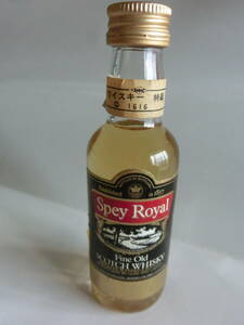 スコッチウイスキー　Spey Royal 　ミニボトル　48ｍｌ