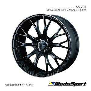 WedsSport/SA-20R ランサーエボリューション10 CZ4A アルミホイール1本【19×8.5J 5-114.3 INSET38 METAL BLACK/F】0072783