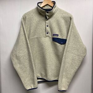 【patagonia パタゴニア】25580FA19 Lightweight Synchilla Snap-T Pullover フリースジャケット Sサイズ ベージュ ポリエステル 2410oki h