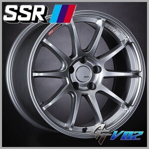 送料無料 GR86 86 BRZ カローラスポーツ スピードスター SSR GTV02 グレアシルバー 225/40R18 タイヤセット