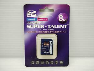 未開封品・未使用品　SDHCカード　8GB　SUPER TALENT　メモリーカード　SDカード