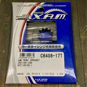 XAM フロントスプロケット C6408-17T ZRX1100/1200R/S ※要：適合確認