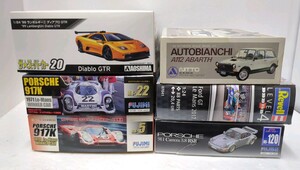 140/■１円～ フジミ アオシマ ドイツレベル スーパーカーまとめセット フォードGT/ディアブロGTR/ポルシェ917K/911/アウトビアンキA112