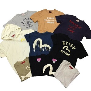 EVISU エヴィス Tシャツ 半袖 Tops 10点まとめ売り メンズ レディース 中古 せどり プリント