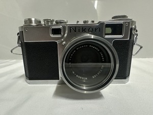 Nikon ニコン S2 前期型 レンジファインダーカメラ 日本光学 NIKKOR-H.C 1:2 f=5cm レンズ付き 現状品 中古