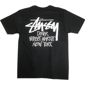 STUSSY ステューシー ×DOVER STREET MARKET 23AW STOCK DSM NEW YORK BLACK TEE Tシャツ 黒 Size 【S】 【新古品・未使用品】 20808535