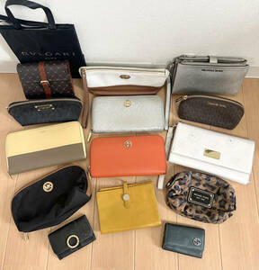 TORY BURCH GUCCI BULGARI MICHAEL KORS CELINE SWAROVSKI他 まとめ売り 財布 小物 各種ブランド ジャンク品