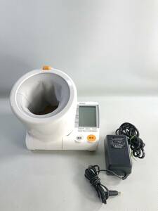 S5550◇OMRON オムロン 自動電子血圧計 デジタル自動血圧計上腕式 HEM-1000 ジャンク 測定確認済 アダプター 60100H1000S【通電OK】240528